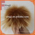 Top quality raccoon fur pom poms for hat